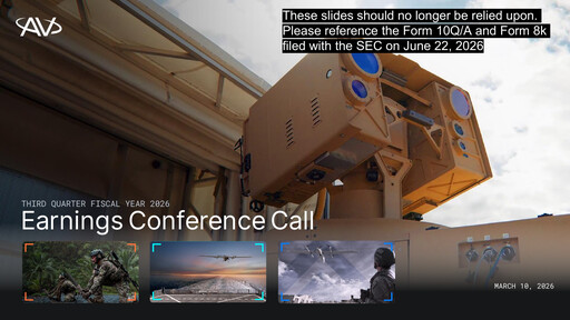 Thumbnail AeroVironment Quarterly Report 2026-q3