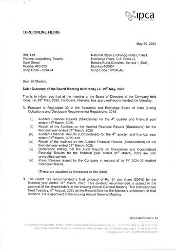 Thumbnail Ipca Laboratories
 Financial Statement 2024-2025