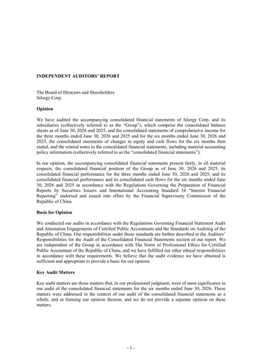 Thumbnail Silergy Half-year Report 2026-h1
