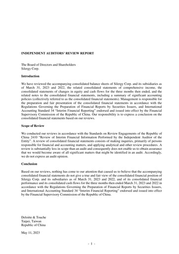 Thumbnail Silergy Quarterly Report 2023-q1