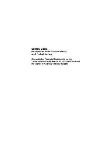 Thumbnail Silergy Quarterly Report 2025-q1