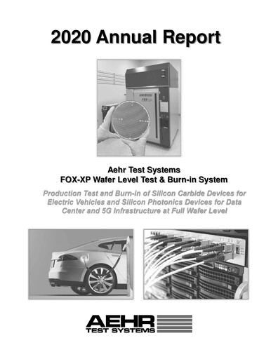Thumbnail Aehr Test Systems Annual Report 2020