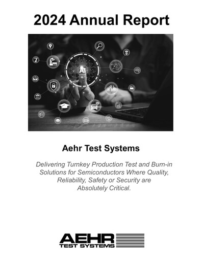Thumbnail Aehr Test Systems Annual Report 2024