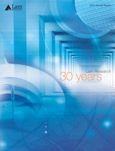 Vorschaubild Lam Research Jahresbericht 2010