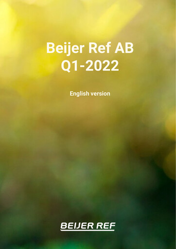Thumbnail Beijer Ref Quarterly Report 2022-q1