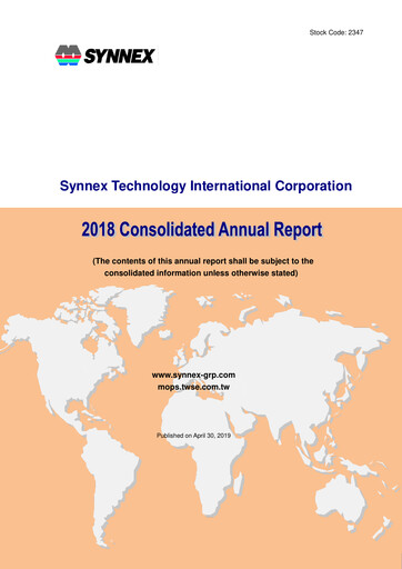 Thumbnail Synnex Technology International Annual Report 2018