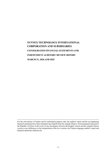 Miniature Synnex Technology International Rapport trimestriel 2026-q1