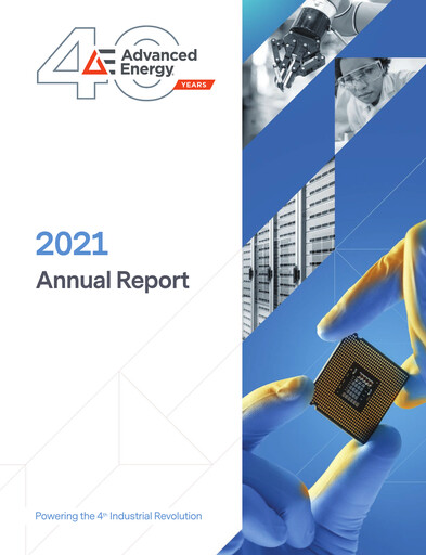 Thumbnail Advanced Energy Annual Report 2021