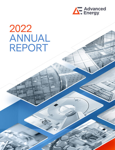 Thumbnail Advanced Energy Annual Report 2022