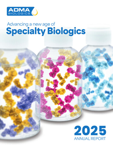 Thumbnail ADMA Biologics
 Annual Report 2025