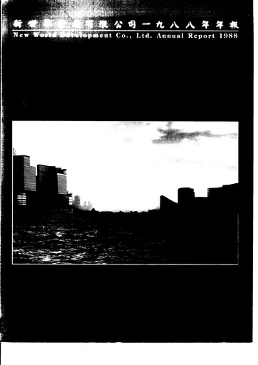 Thumbnail New World Development Company Annual Report 1988