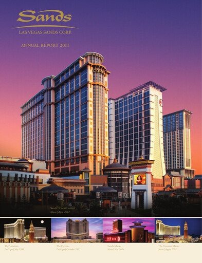 Thumbnail Las Vegas Sands Annual Report 2011