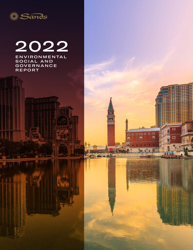 Thumbnail Las Vegas Sands ESG Report 2022