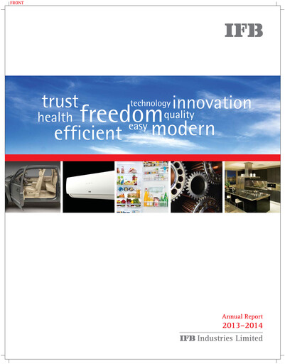 Thumbnail IFB Industries Annual Report 2013-2014