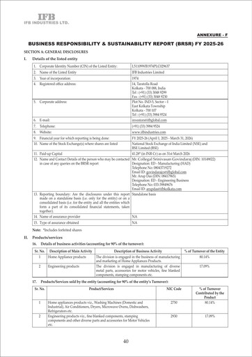 Thumbnail IFB Industries ESG Report 2025-2026