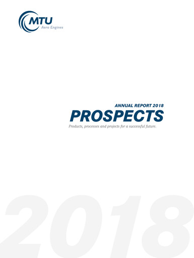Thumbnail MTU Aero Engines
 Annual Report 2018