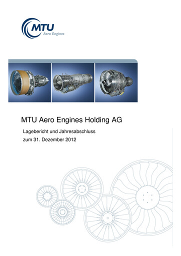 Thumbnail MTU Aero Engines
 Financial Statement 2012