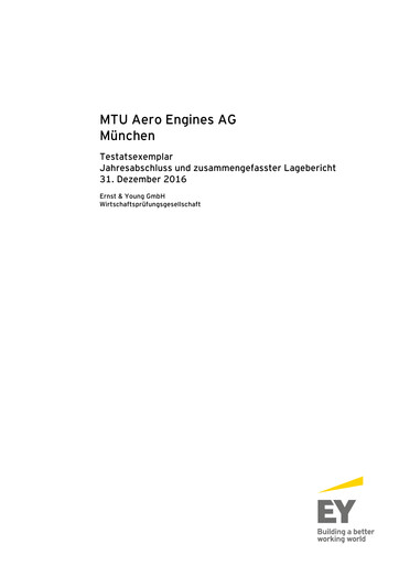 Thumbnail MTU Aero Engines
 Financial Statement 2016