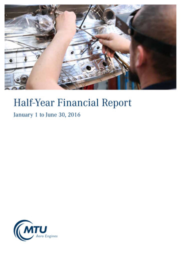 Thumbnail MTU Aero Engines
 Half-year Report 2016-h1