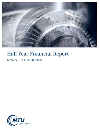 Miniature MTU Aero Engines
 Rapport semestriel 2020-h1