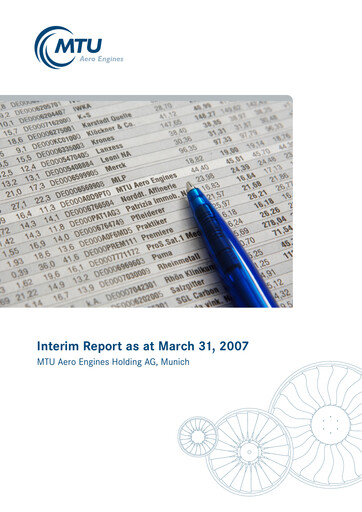 Thumbnail MTU Aero Engines
 Quarterly Report 2007-q1