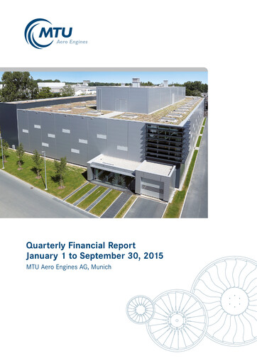 Thumbnail MTU Aero Engines
 Quarterly Report 2015-q3
