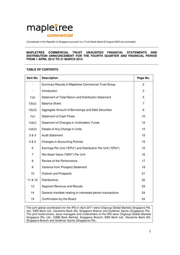 Thumbnail Mapletree Commercial Trust
 Financial Statement 2012-2013
