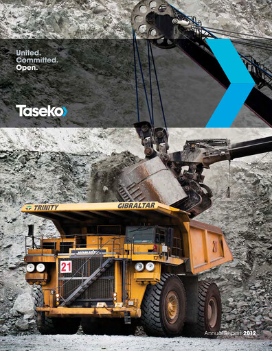 Thumbnail Taseko Mines
 Annual Report 2012