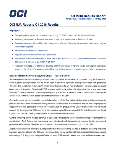 Thumbnail OCI Quarterly Report 2018-q1