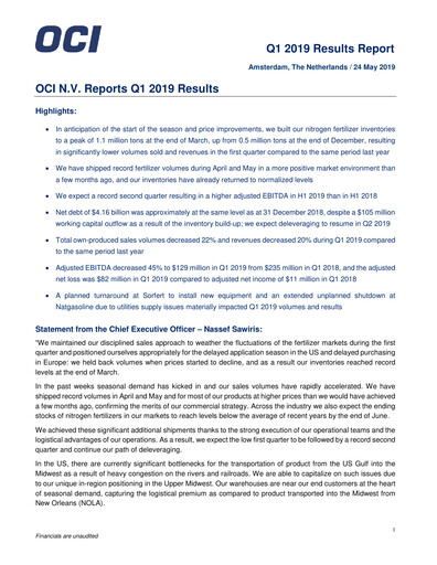Thumbnail OCI Quarterly Report 2019-q1