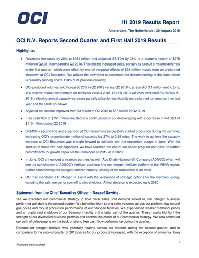 Thumbnail OCI Quarterly Report 2019-q2