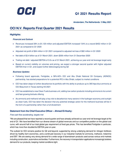 Thumbnail OCI Quarterly Report 2021-q1