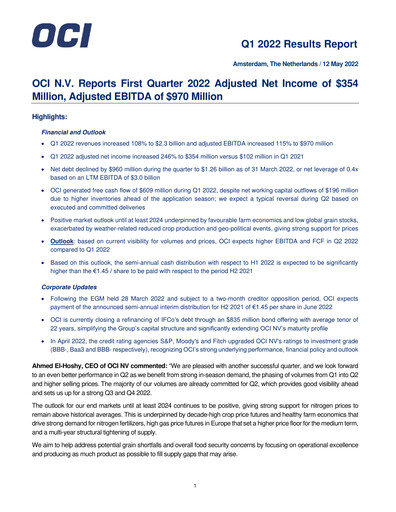Thumbnail OCI Quarterly Report 2022-q1