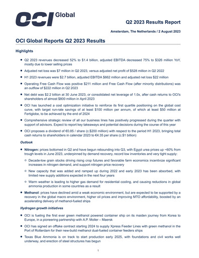 Thumbnail OCI Quarterly Report 2023-q2