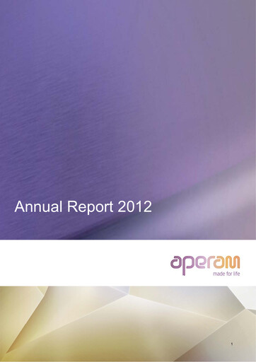 Thumbnail Aperam Annual Report 2012