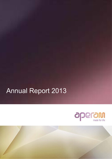 Thumbnail Aperam Annual Report 2013