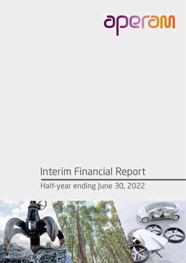 Thumbnail Aperam Half-year Report 2022