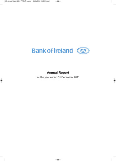 Vorschaubild Bank of Ireland Group Jahresbericht 2011