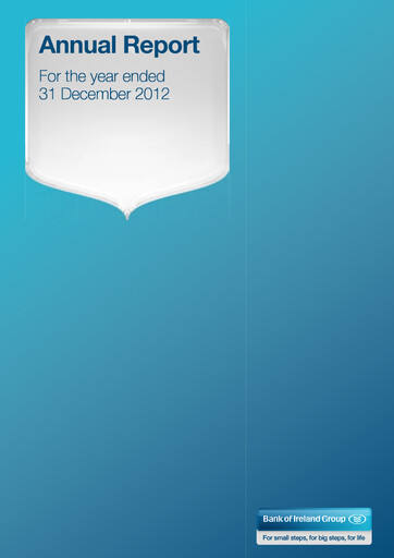 Vorschaubild Bank of Ireland Group Jahresbericht 2012