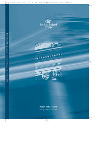 Vorschaubild Bank of Ireland Group Jahresbericht fy2001