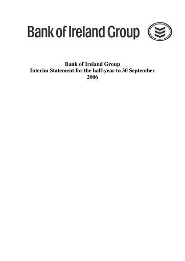 Thumbnail Bank of Ireland Group Half-year Report 2006-h1