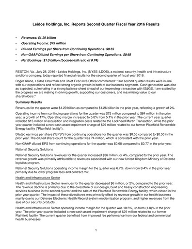 Thumbnail Leidos Quarterly Report 2016-q2
