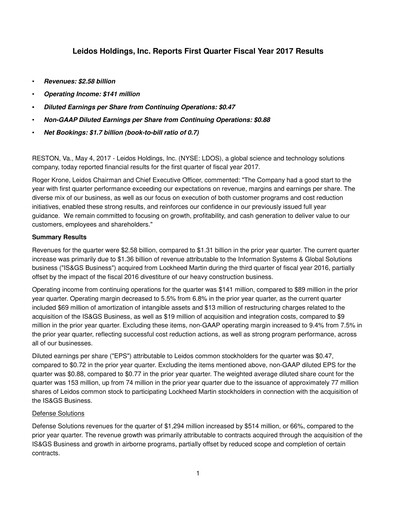 Thumbnail Leidos Quarterly Report 2017-q1