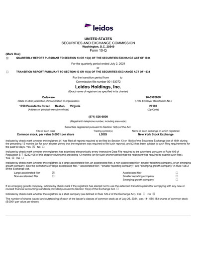 Thumbnail Leidos Quarterly Report 2021-q2