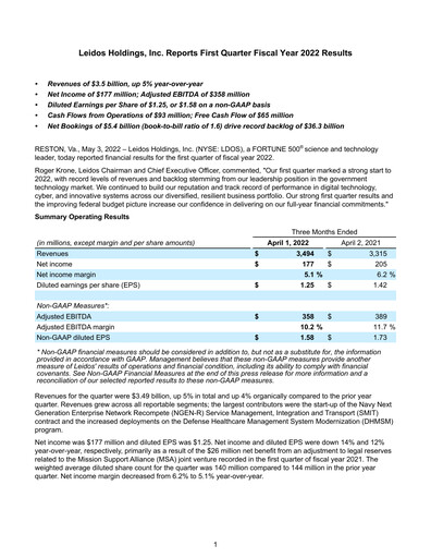 Thumbnail Leidos Quarterly Report 2022-q1
