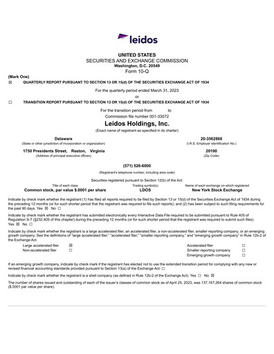 Thumbnail Leidos Quarterly Report 2023-q1