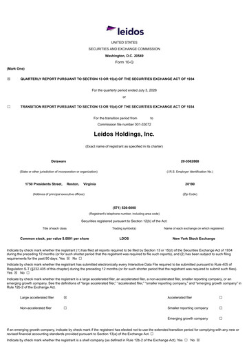 Thumbnail Leidos Quarterly Report 2026-q2