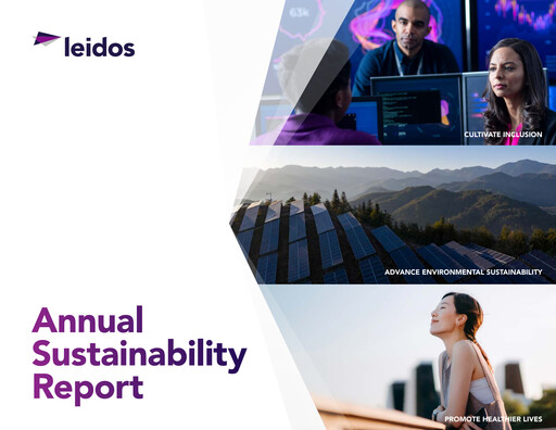 Thumbnail Leidos Sustainability Report 2021