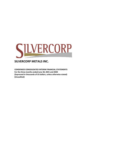 Thumbnail Silvercorp Metals
 Quarterly Report fy2022-q1