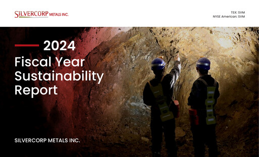 Thumbnail Silvercorp Metals
 Sustainability Report fy2024